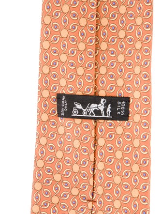 Hermès Patterned Silk Tie