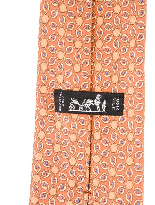 Hermès Patterned Silk Tie