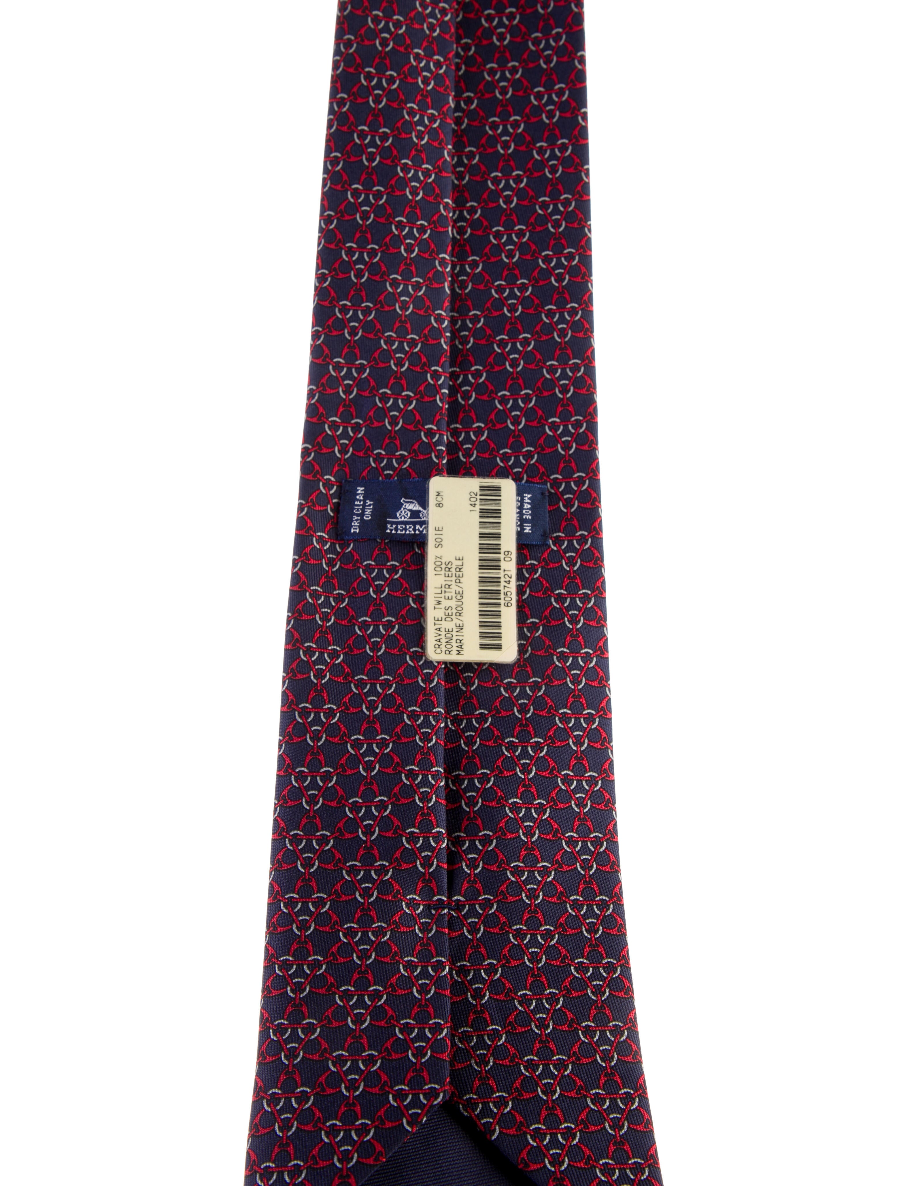 Hermès Silk Printed Tie w/ Tags