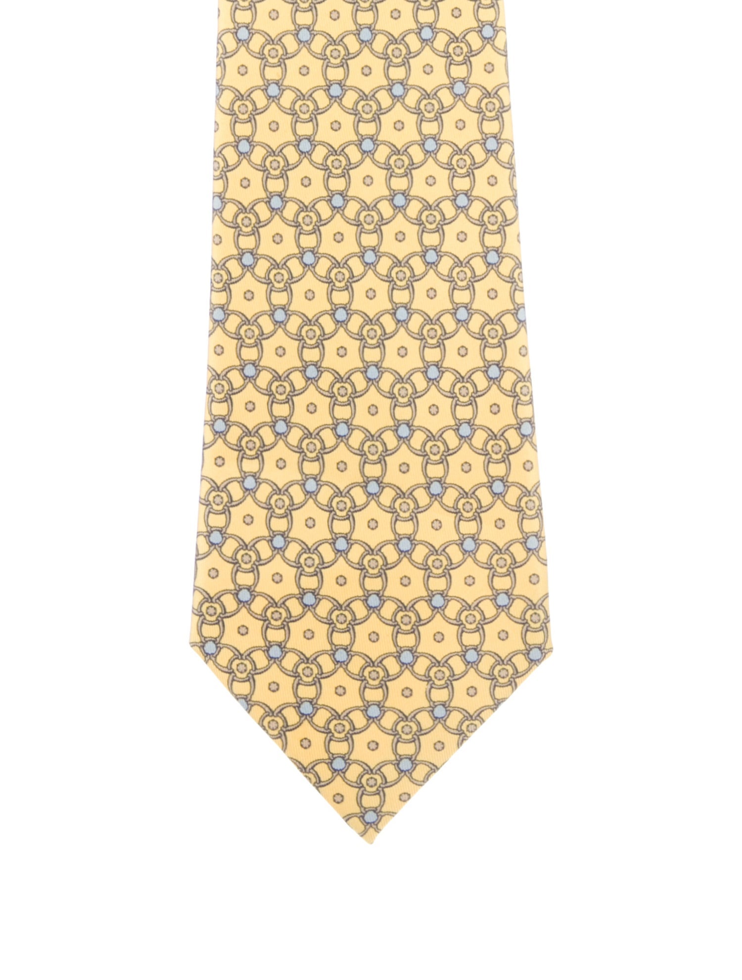 Hermès Patterned Silk Tie