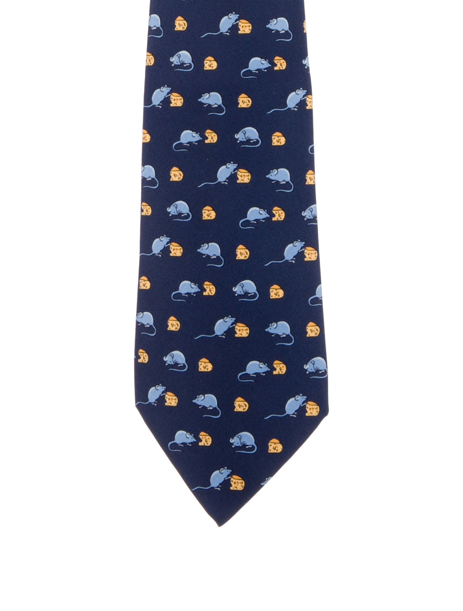 Hermès Patterned Silk Tie