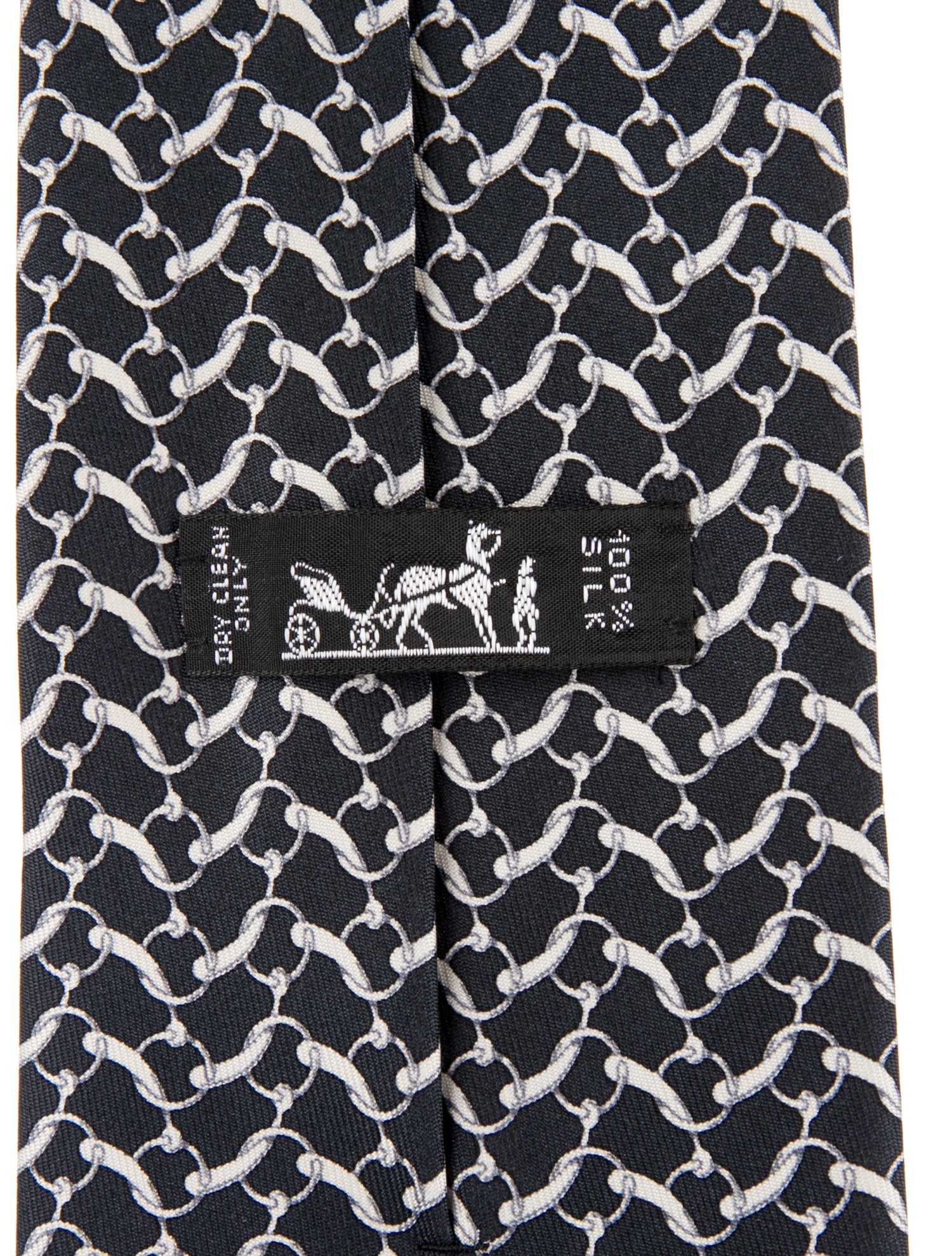 Hermès Silk Printed Tie