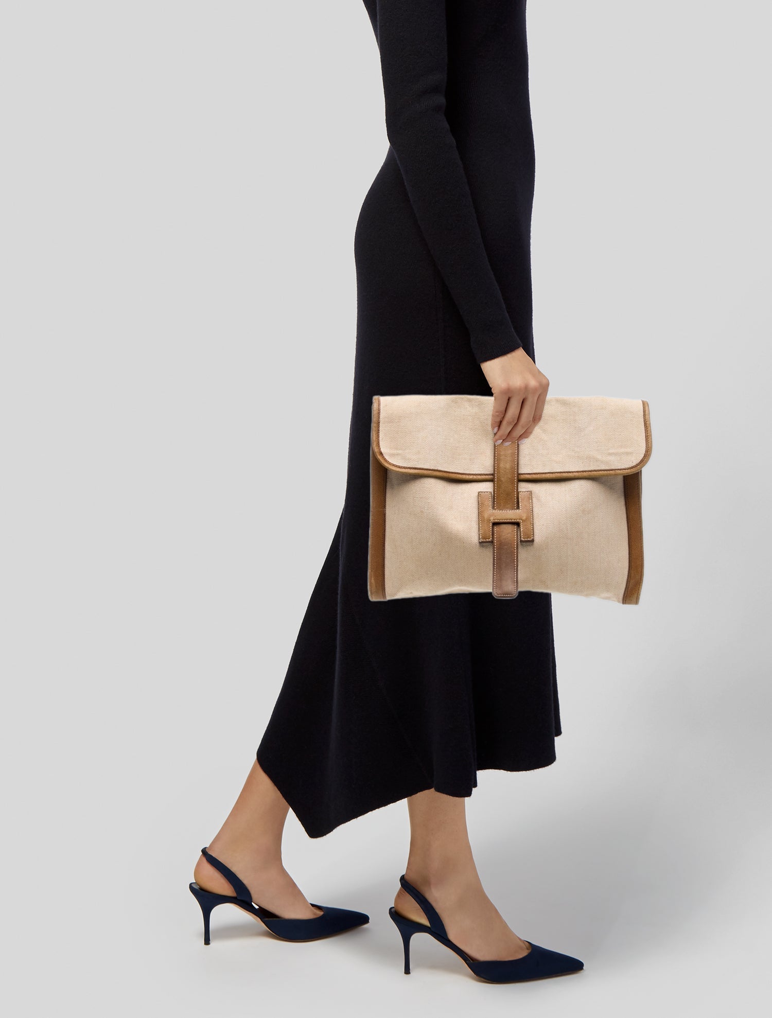 Hermès Toile Jige GM