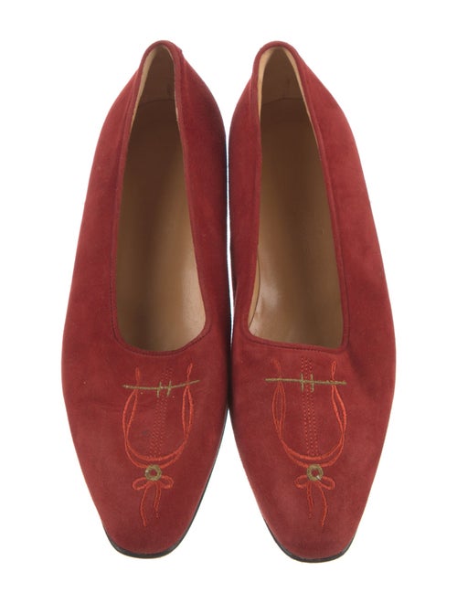 Hermès Vintage Suede Ballet Flats