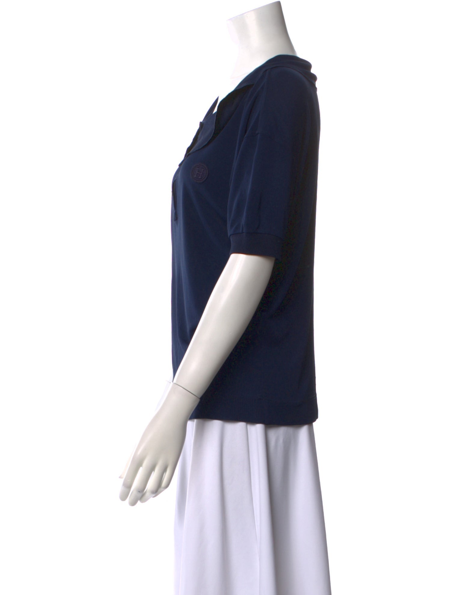 Hermès Scoop Neck Short Sleeve T-Shirt