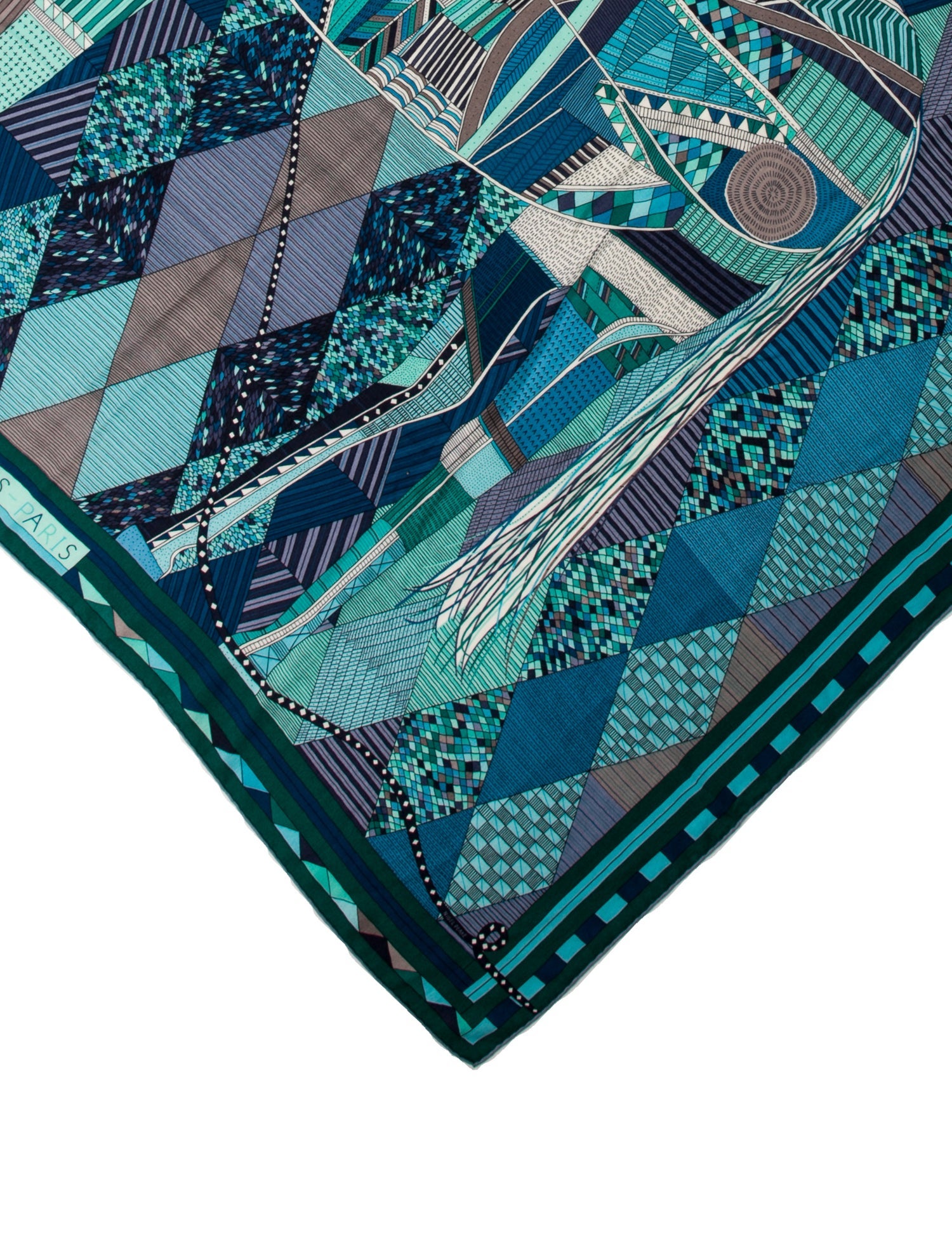 Hermès Patchwork Horse Cashmere Shawl