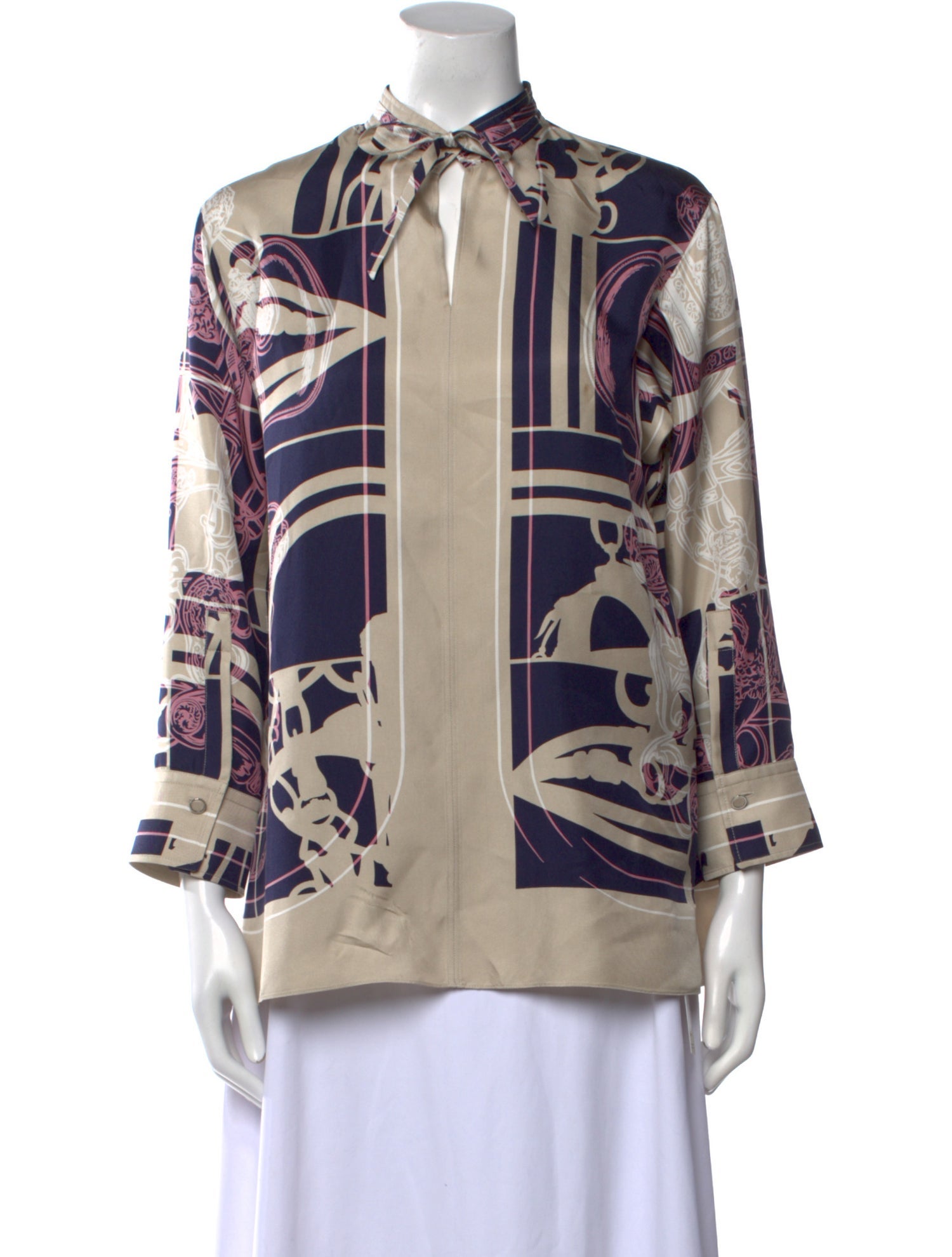 Hermès Brides de Gala Silk Blouse