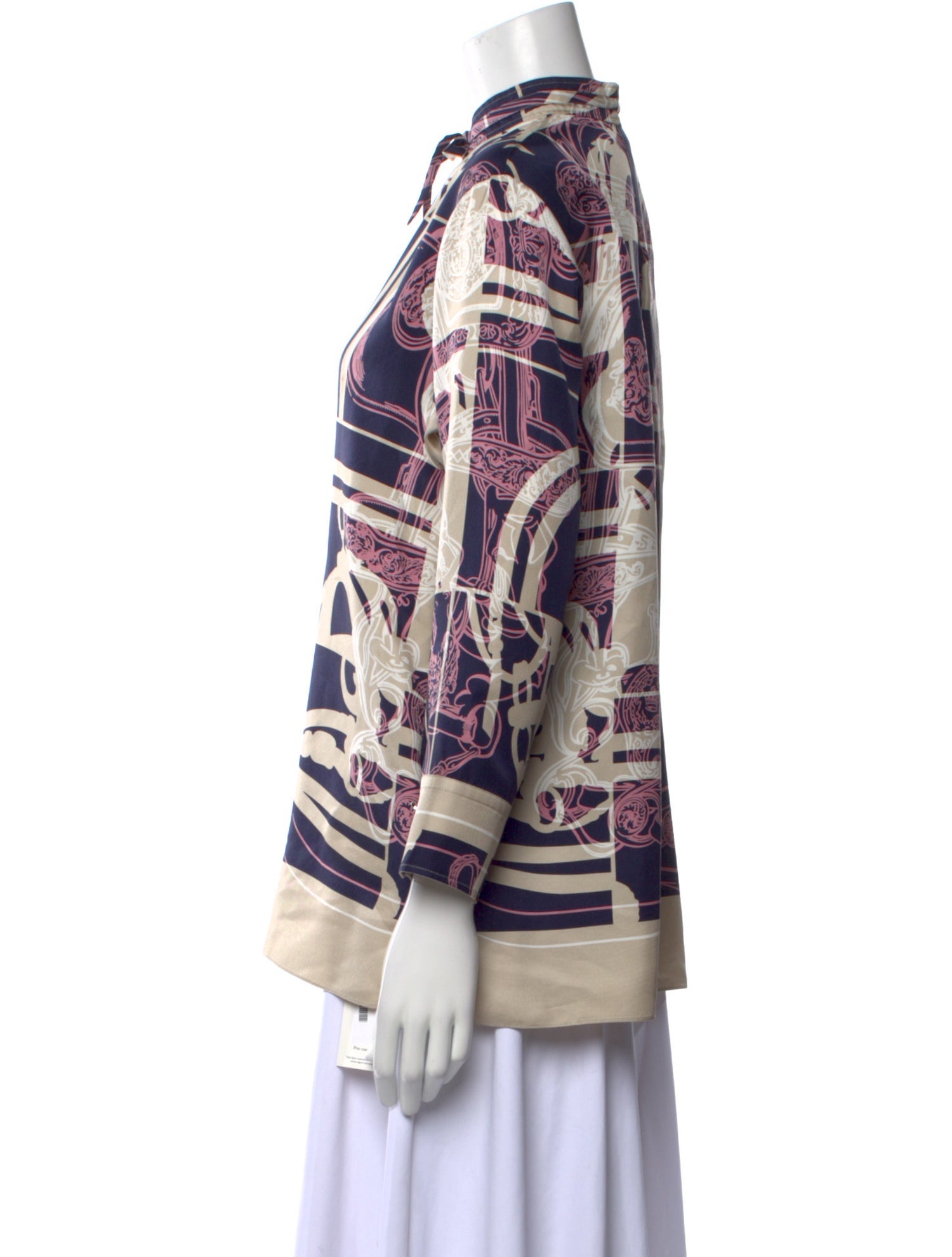 Hermès Brides de Gala Silk Blouse