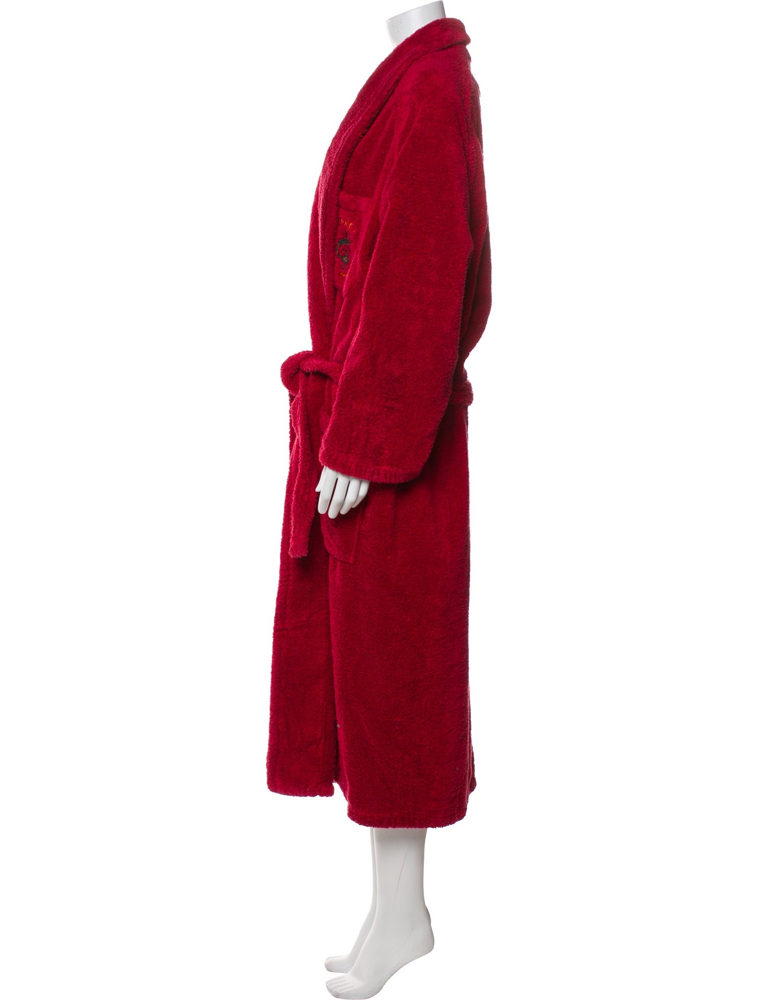Hermès Embroidered Accent Robe