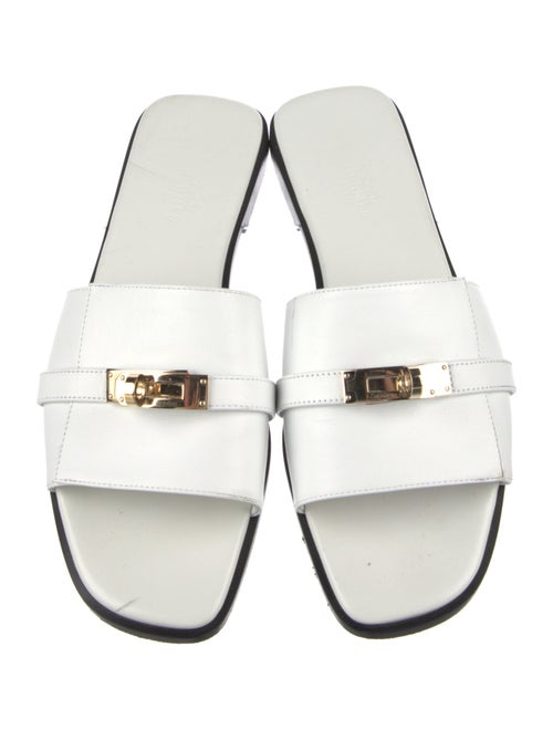Hermès Giulia Leather Slides
