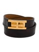 Hermès Leather Drag Double Tour Bracelet