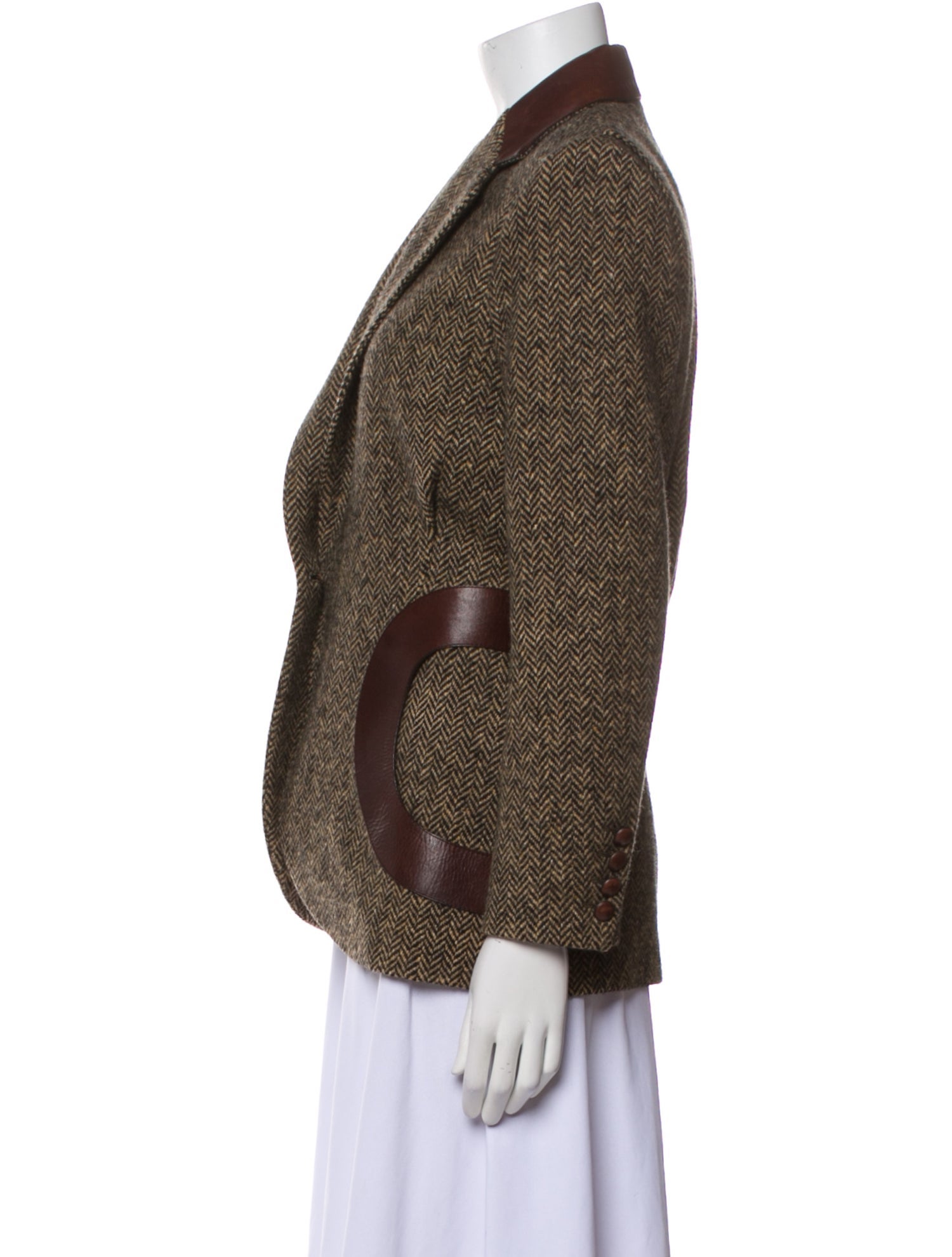 Hermès Wool Printed Blazer