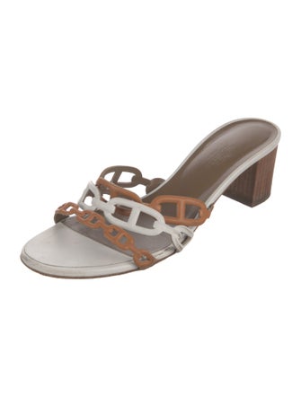 Hermès Tandem Chaîne d'Ancre Insignia Slides