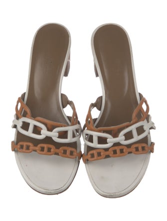 Hermès Tandem Chaîne d'Ancre Insignia Slides