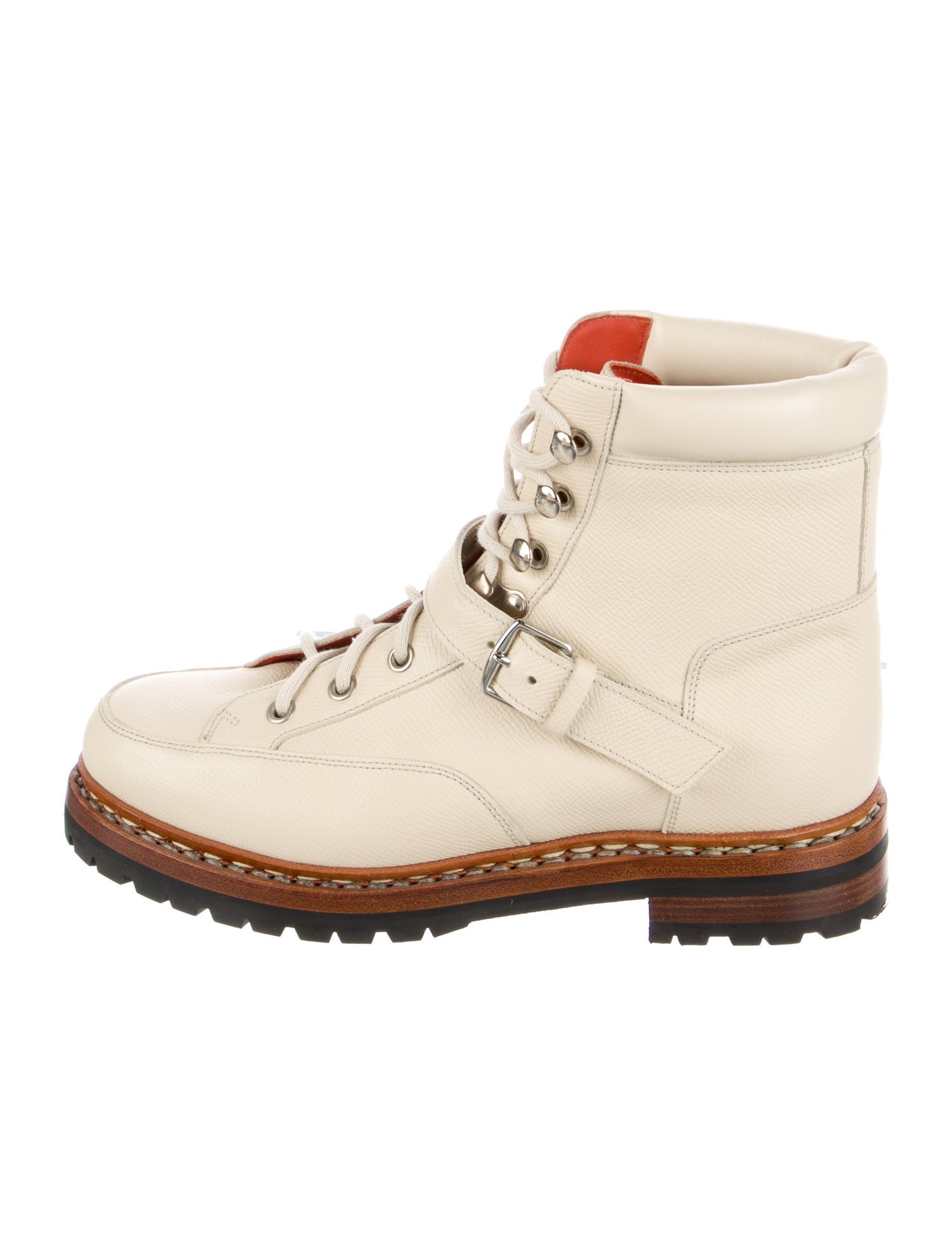 Hermès Hiking Leather Combat Boots