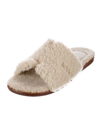 Hermès Izmir Shearling Slides