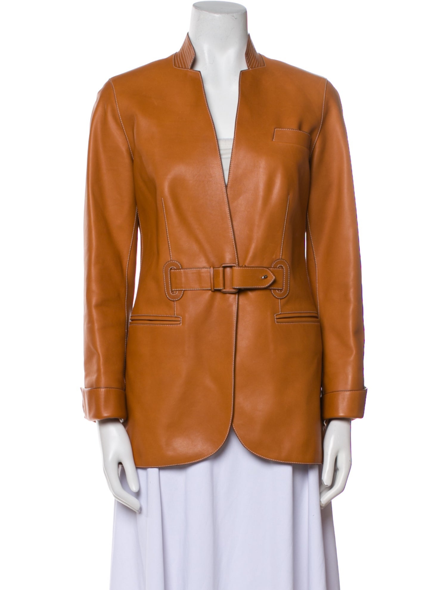Hermès Leather Blazer