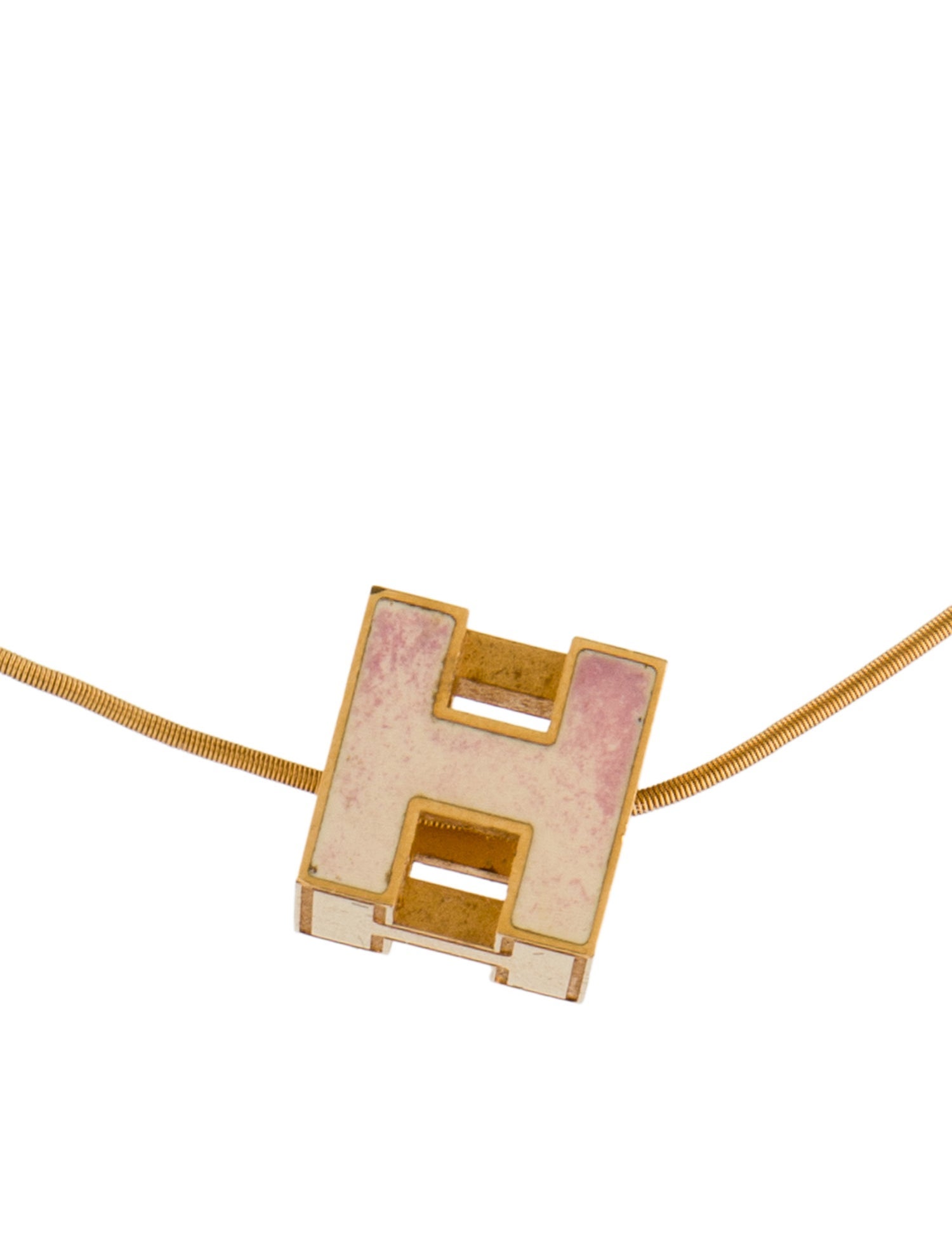Hermès Cage d'H Pendant Necklace