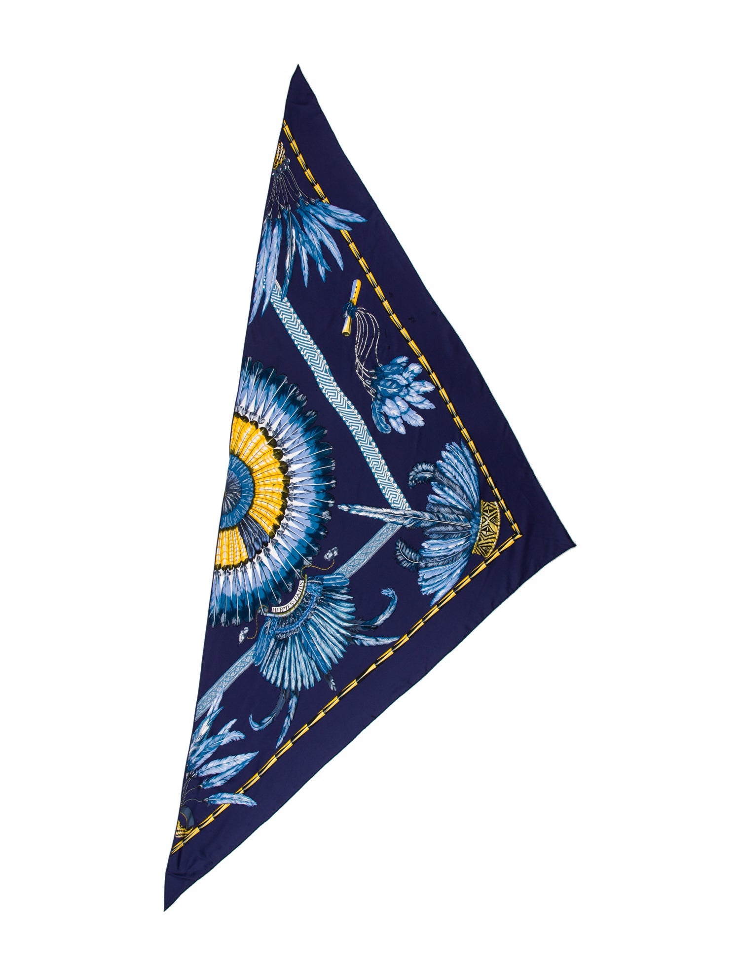 Hermès Brazil Silk Triangle Scarf