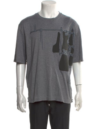 Hermès Harnais en Gouache Graphic Print T-Shirt