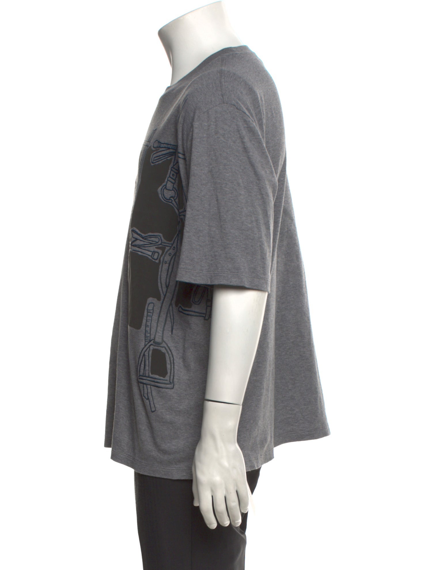 Hermès Harnais en Gouache Graphic Print T-Shirt