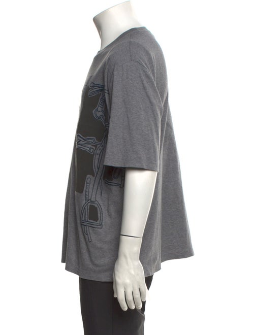 Hermès Harnais en Gouache Graphic Print T-Shirt
