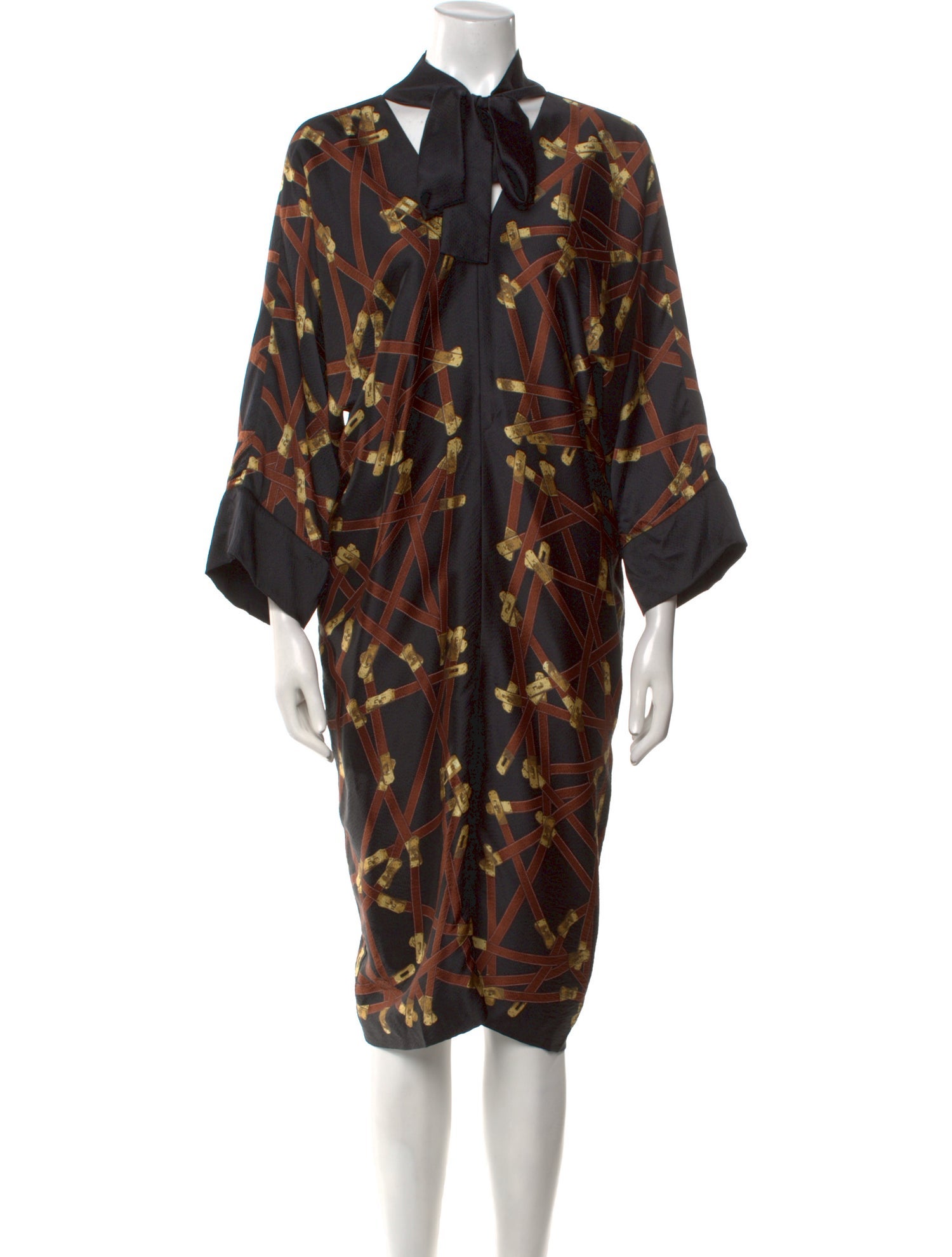 Hermès Silk Midi Length Dress