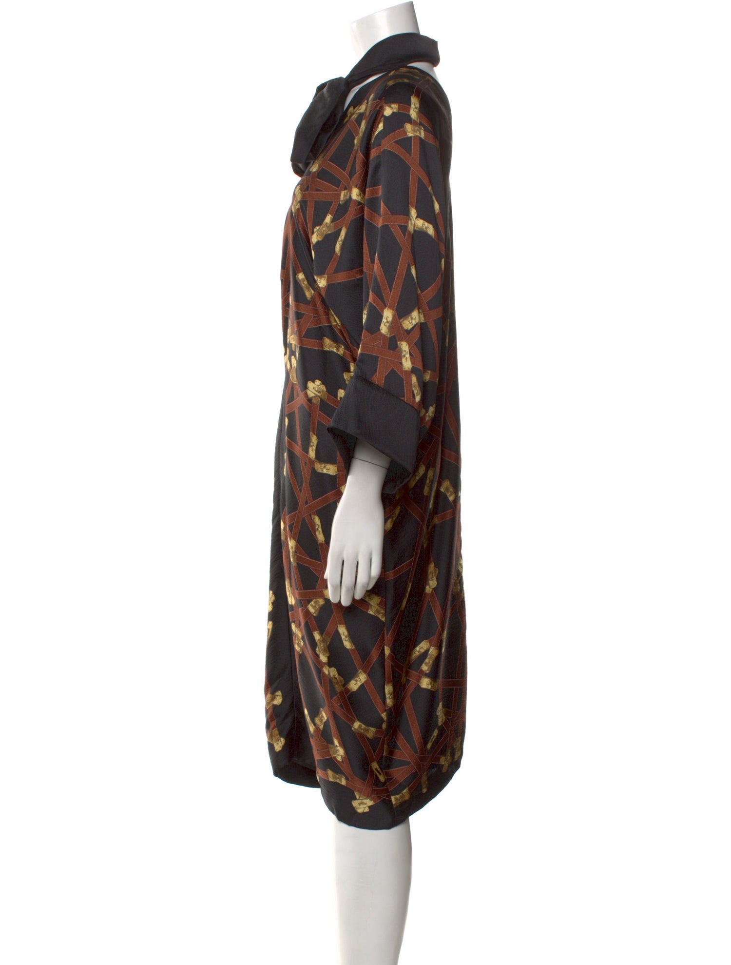 Hermès Silk Midi Length Dress