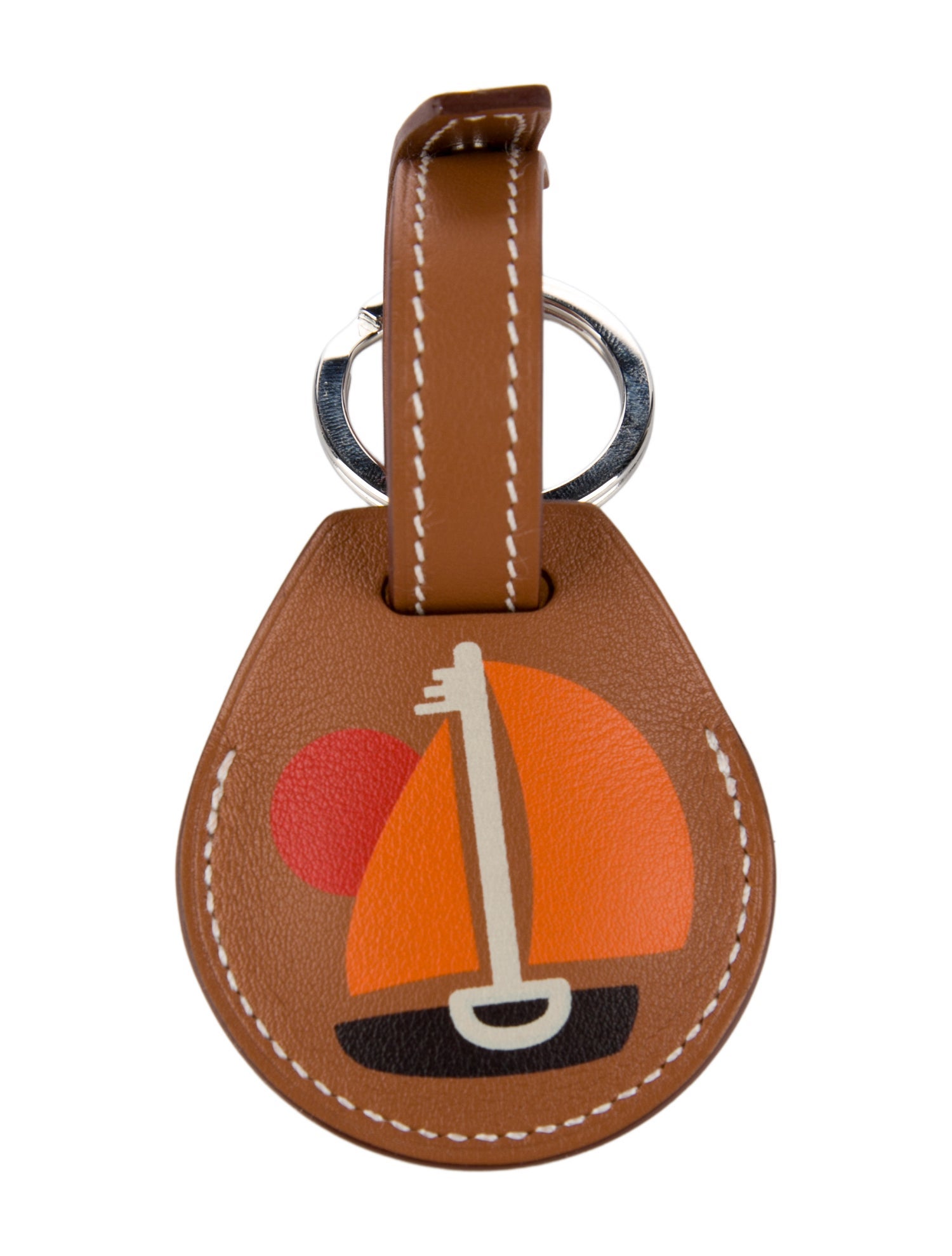 Hermès Swift Apple AirTag Key Ring