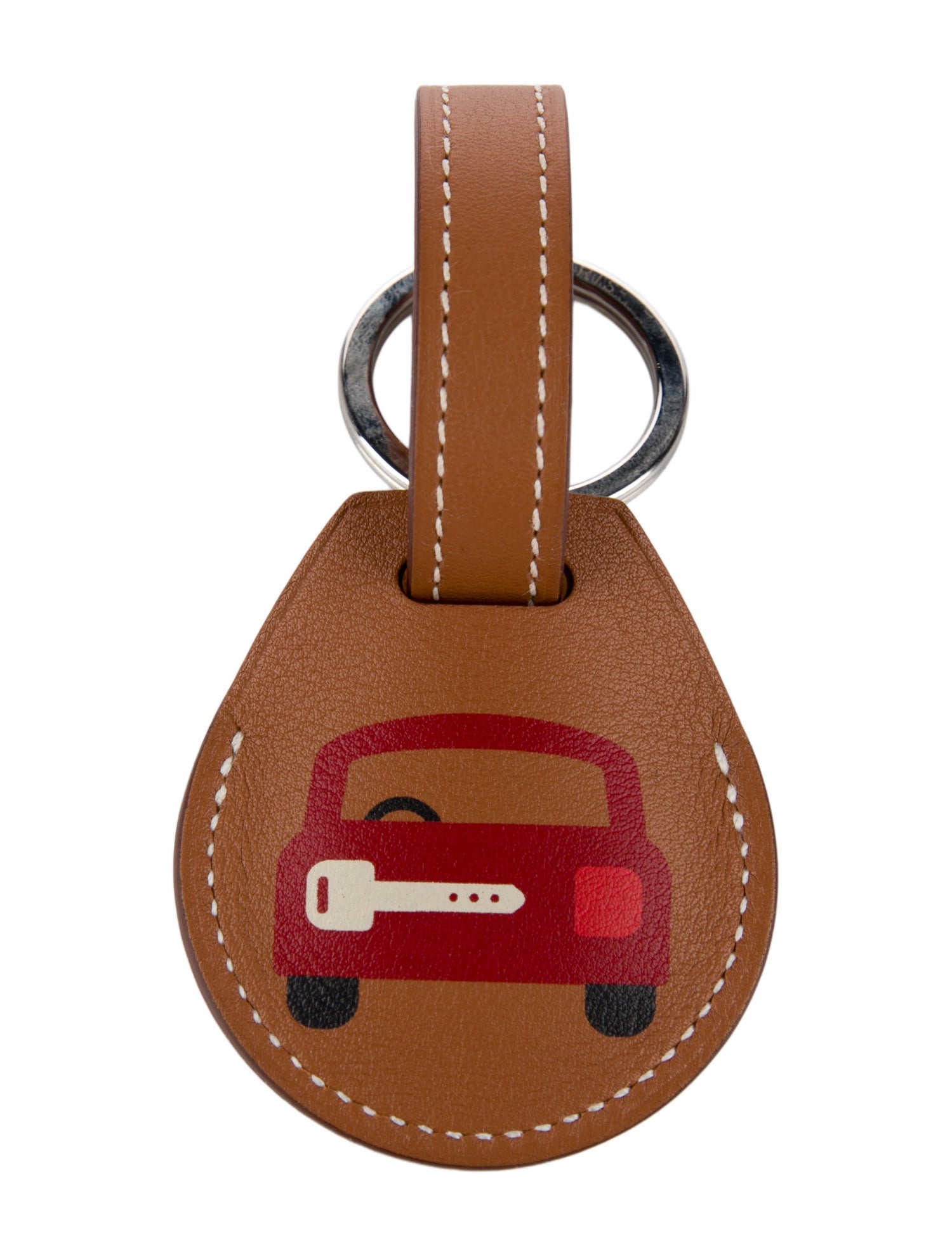 Hermès Swift Apple AirTag Key Ring