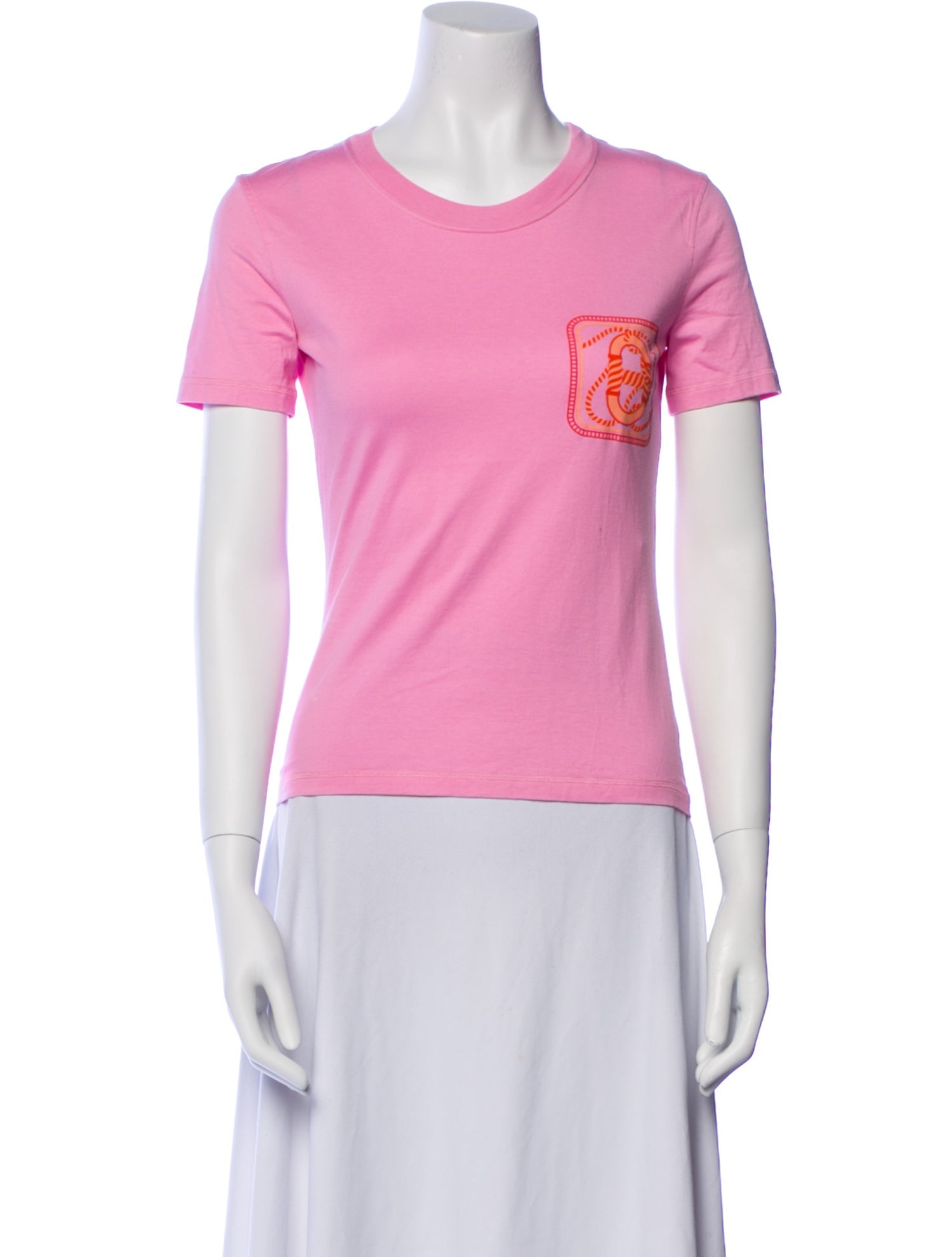 Hermès Graphic Print Crew Neck T-Shirt w/ Tags