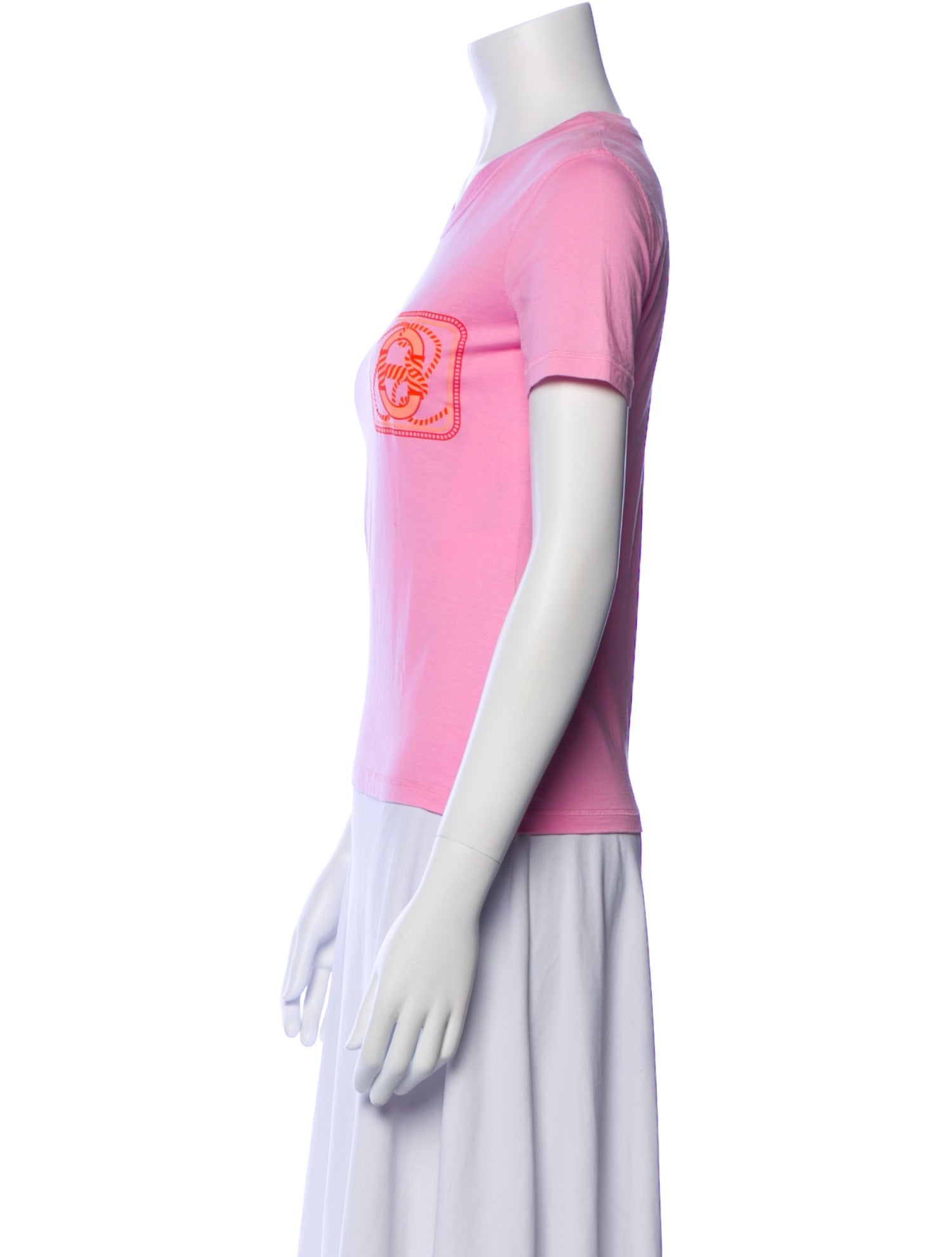 Hermès Graphic Print Crew Neck T-Shirt w/ Tags