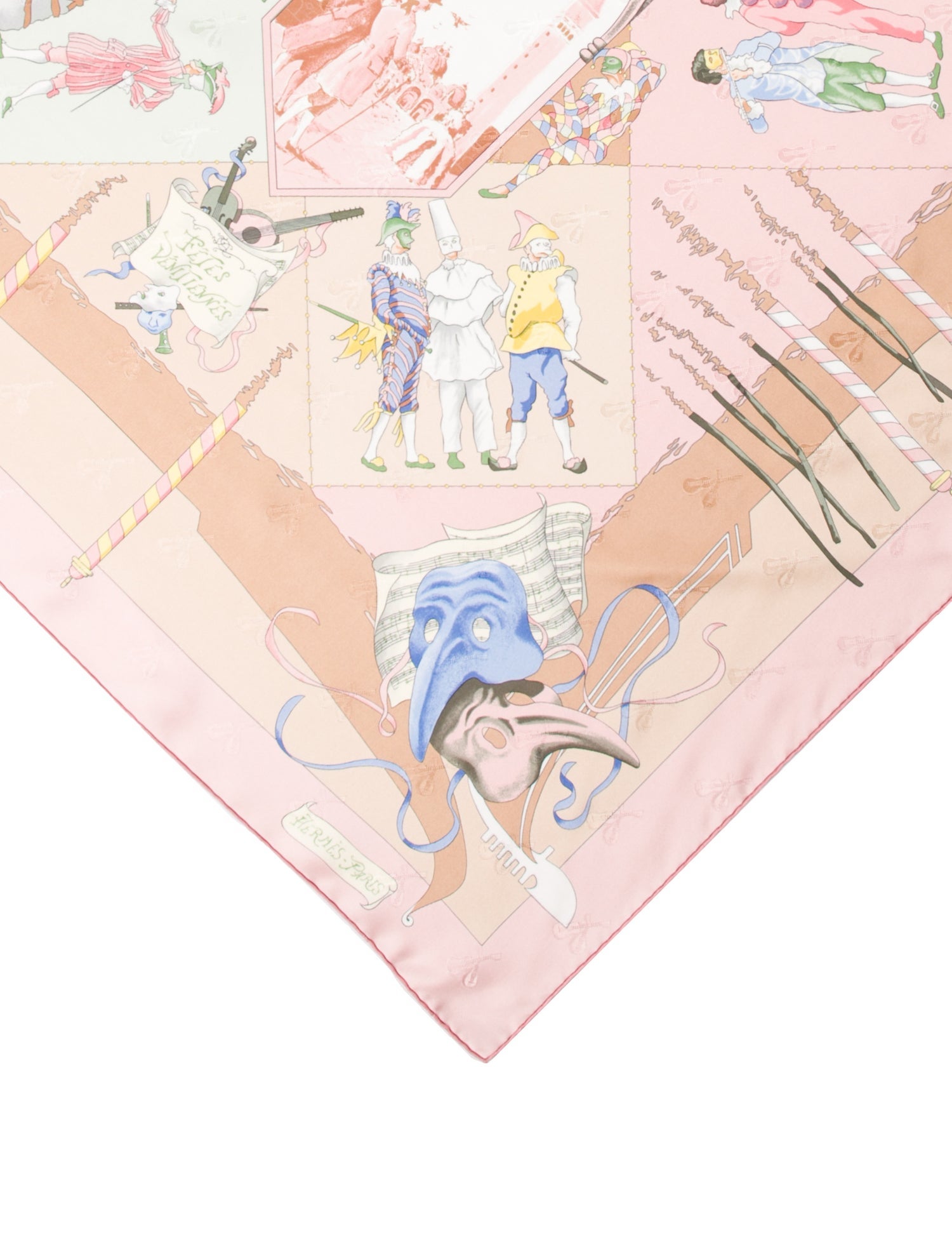 Hermès Fêtes Vénitiennes Jacquard Silk Scarf