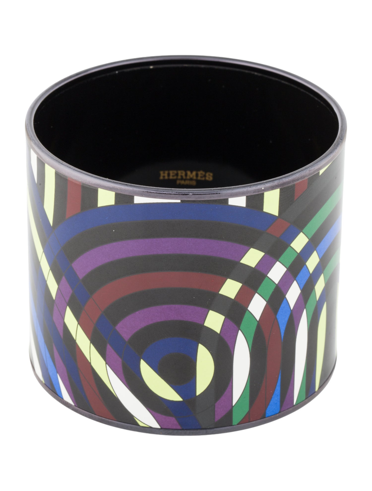 Hermès PVD Mega Wide Enamel Bangle Bracelet