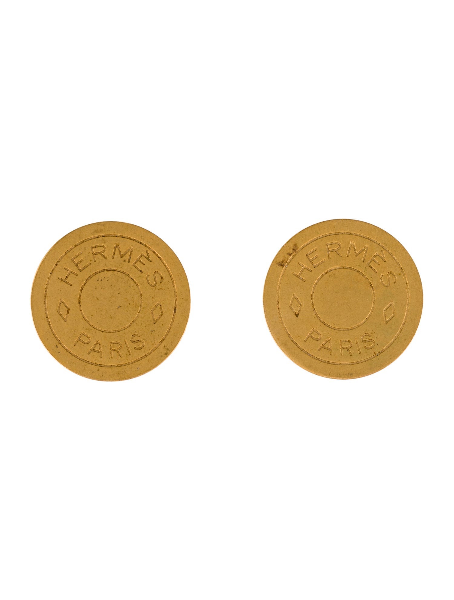 Hermès Clou De Selle Clip-On Earrings