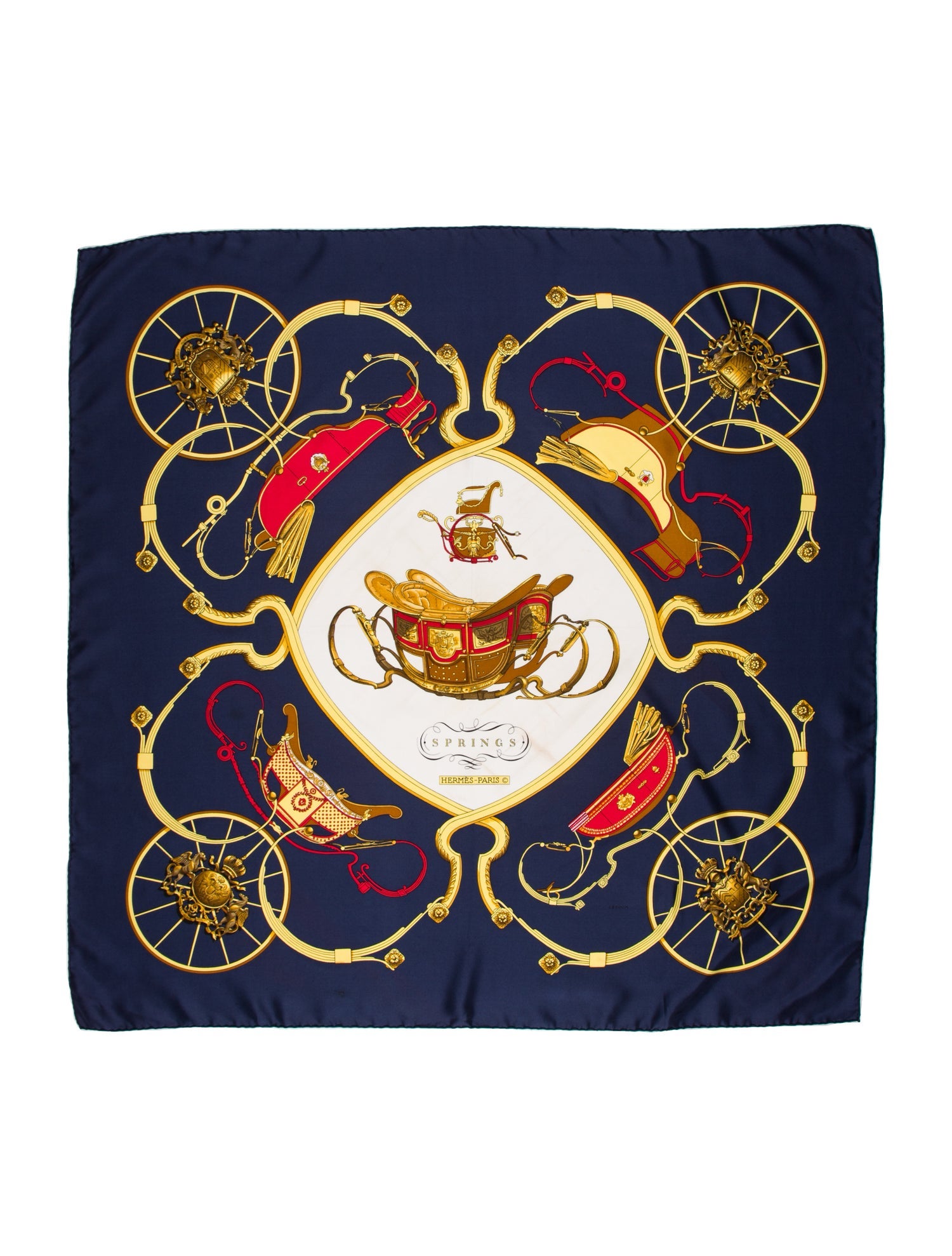 Hermès Springs Silk Scarf