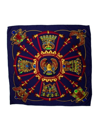 Hermès Scarabees Et Pectoraux Silk Scarf