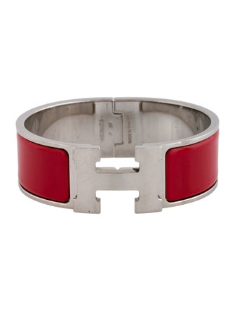 Hermès Enamel Clic Clac H Bangle Bracelet