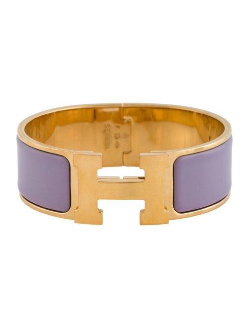 Hermès Enamel Clic Clac H Bangle Bracelet