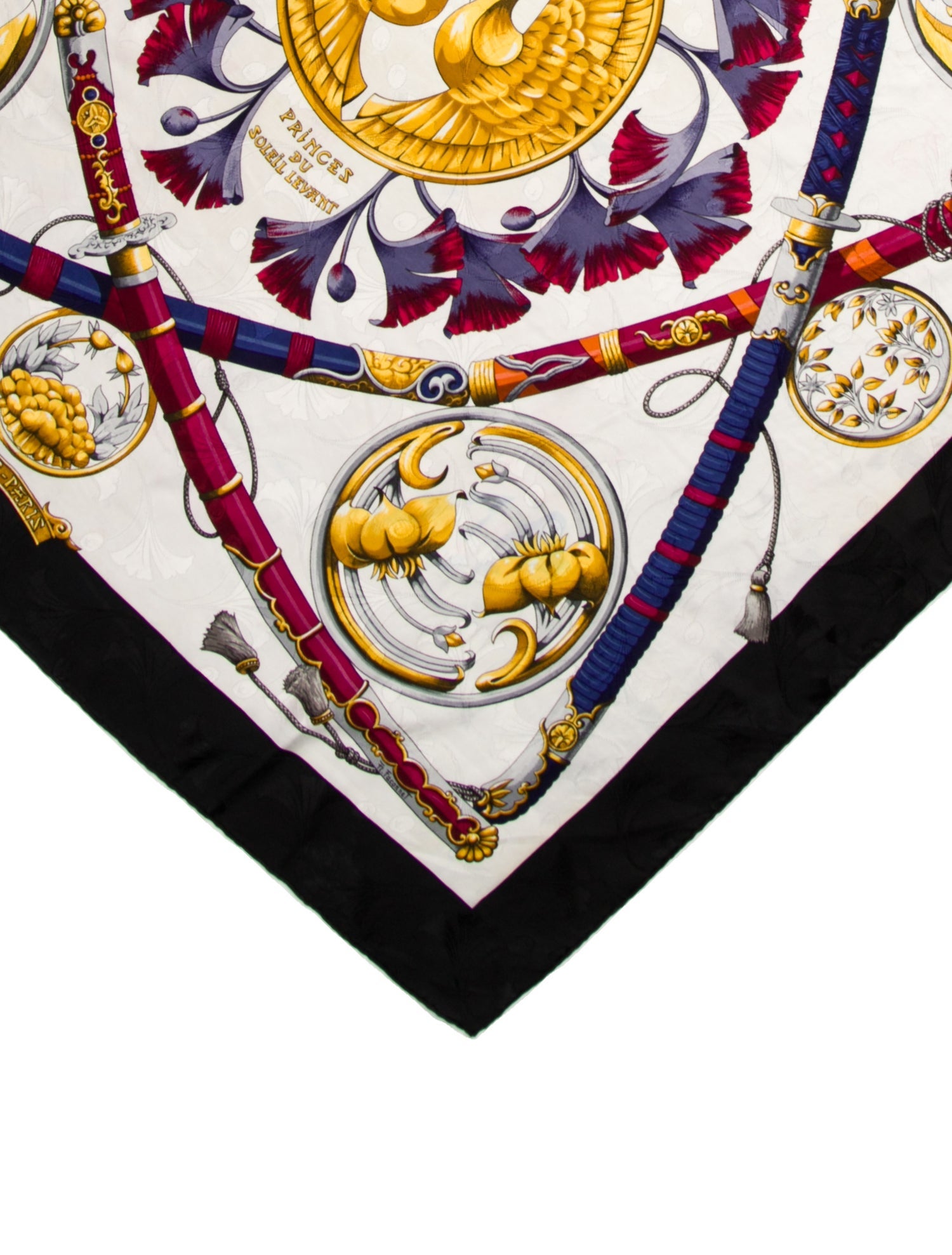Hermès Daïmyo Princes du Soleil Levant Jacquard Silk Scarf