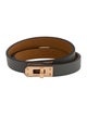 Hermès Leather Mini Kelly Double Tour Wrap Bracelet