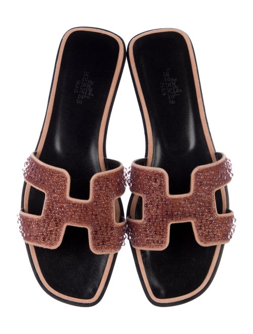 Hermès Oran Leather Slides
