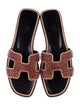 Hermès Oran Leather Slides