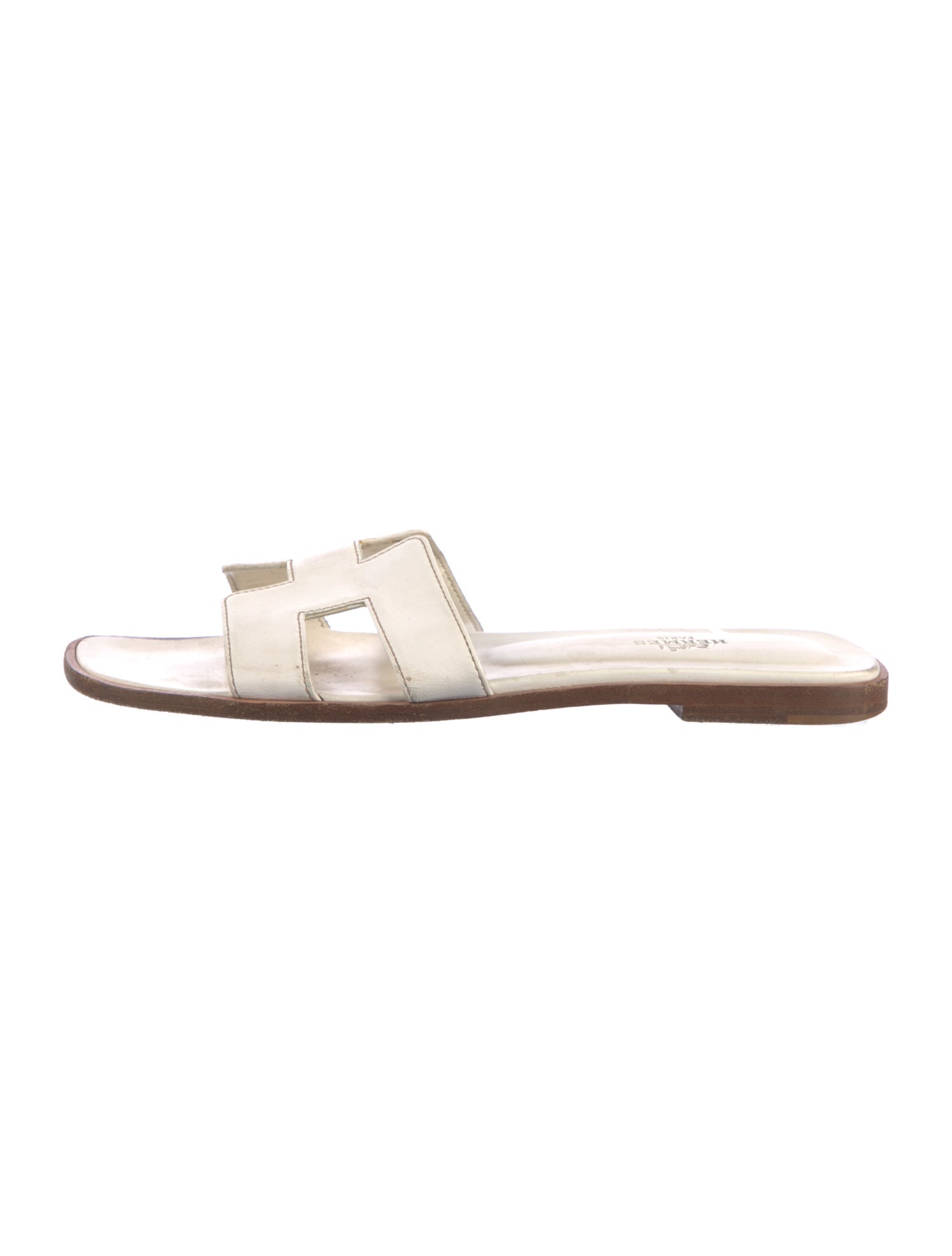 Hermès Oran Leather Slides