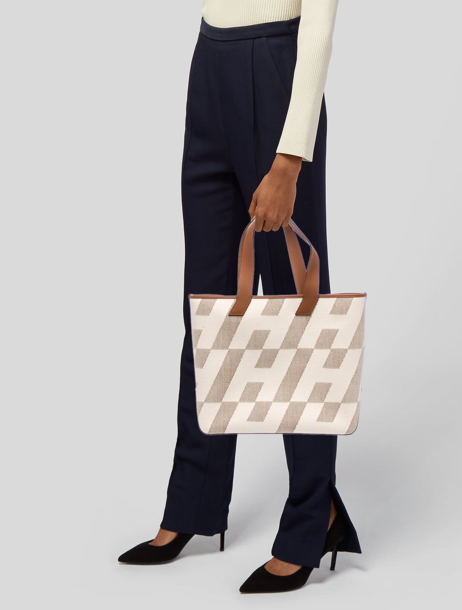 Hermès Toile & Swift Cabas H en Biais 40