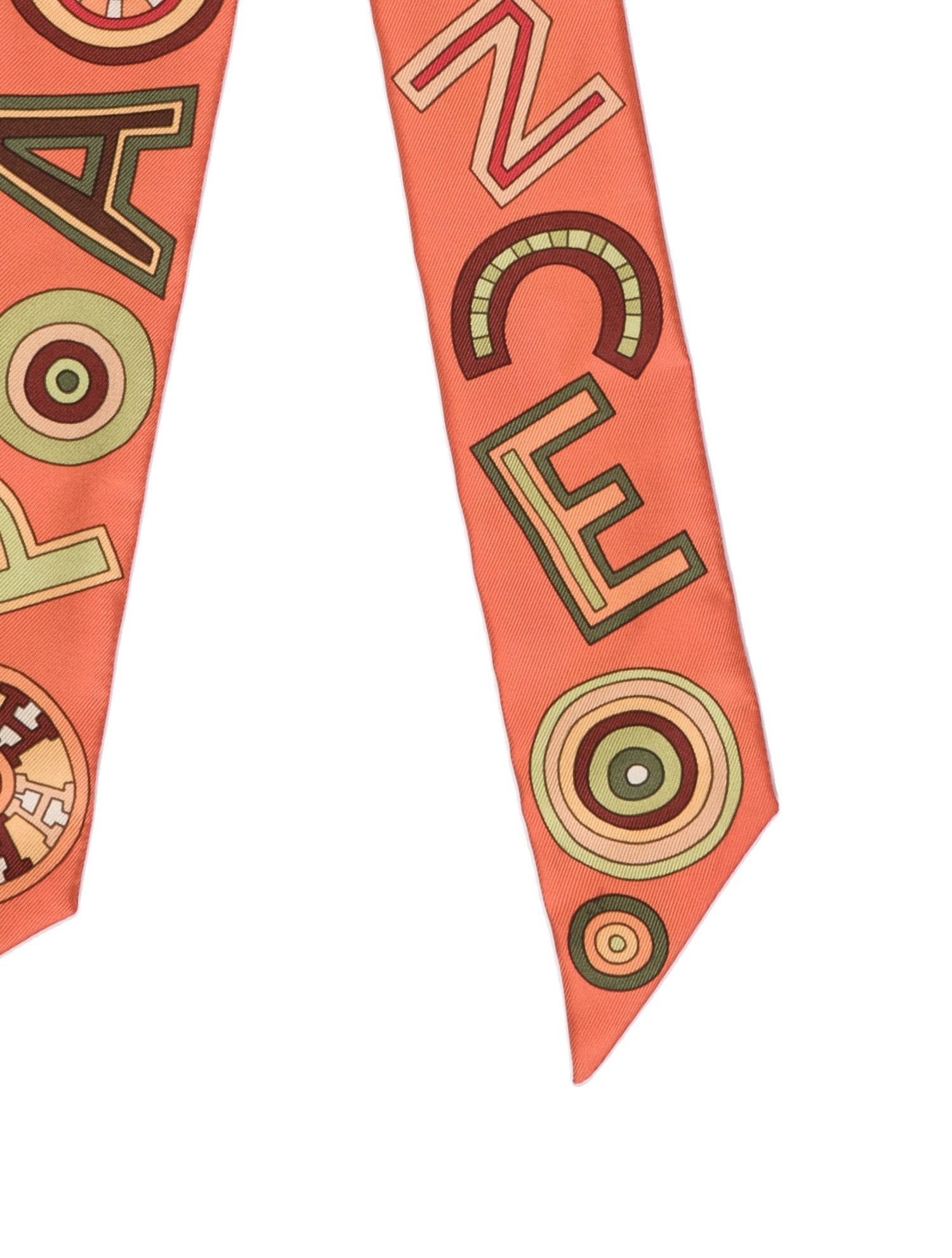 Hermès Tohu Bohu Silk Twilly Scarf