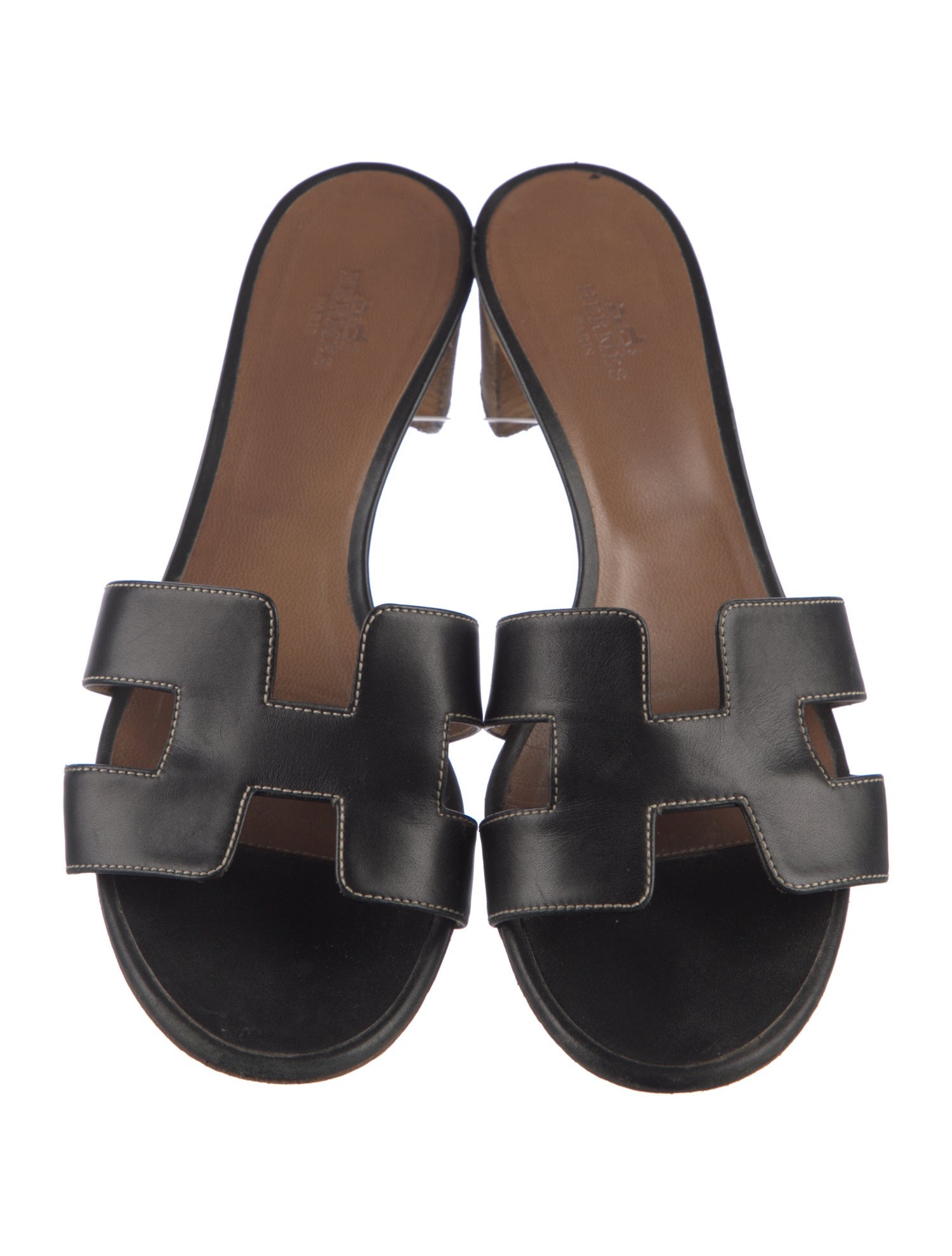 Hermès Oasis Leather Slides