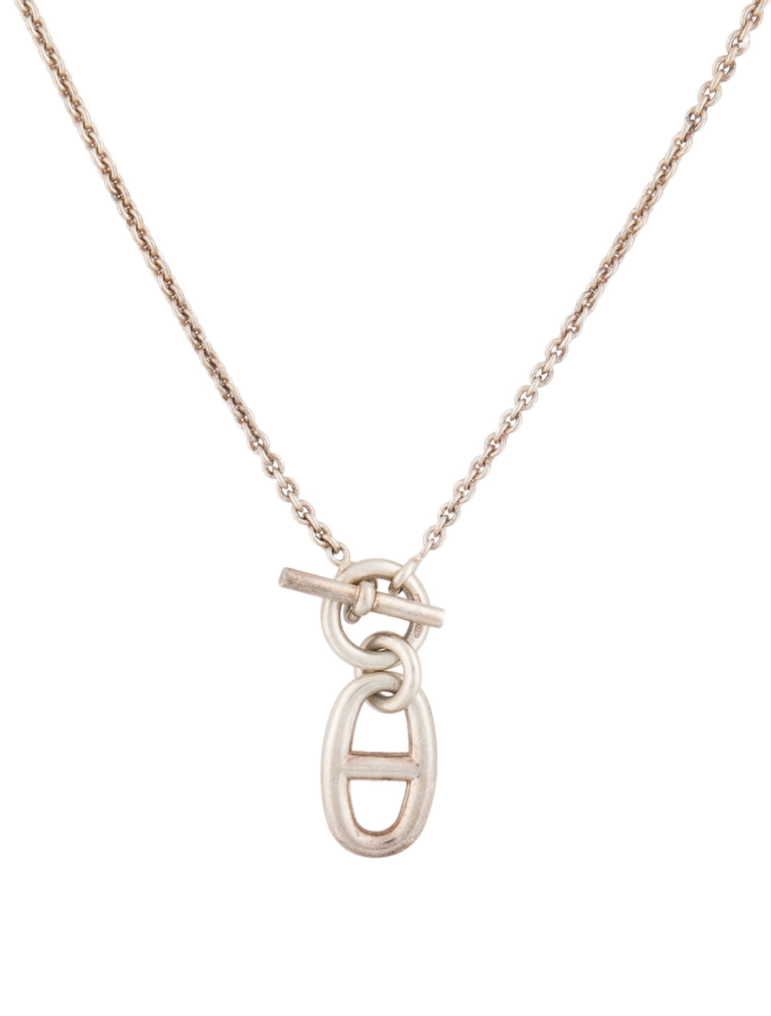 Hermès Chaine d'ancre Pendant Necklace