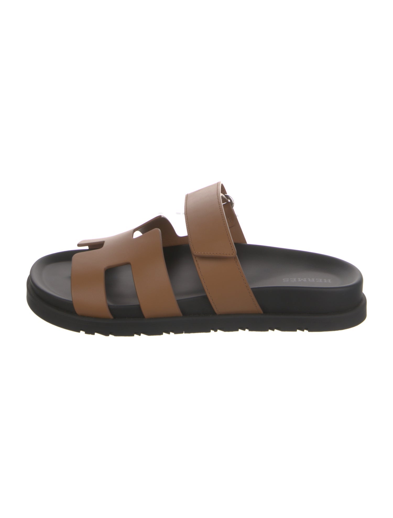 Hermès Chypre Leather Slides w/ Tags