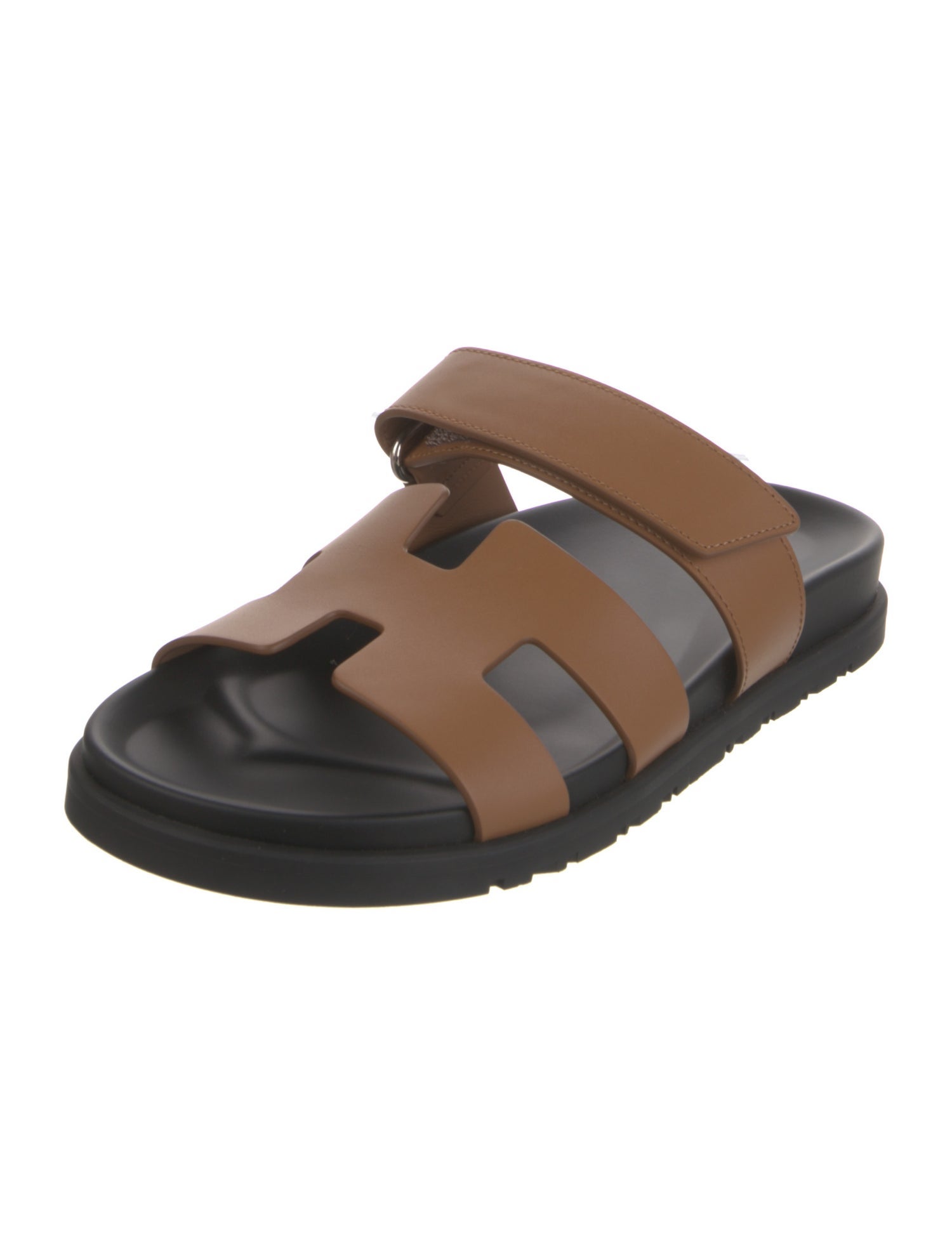 Hermès Chypre Leather Slides w/ Tags